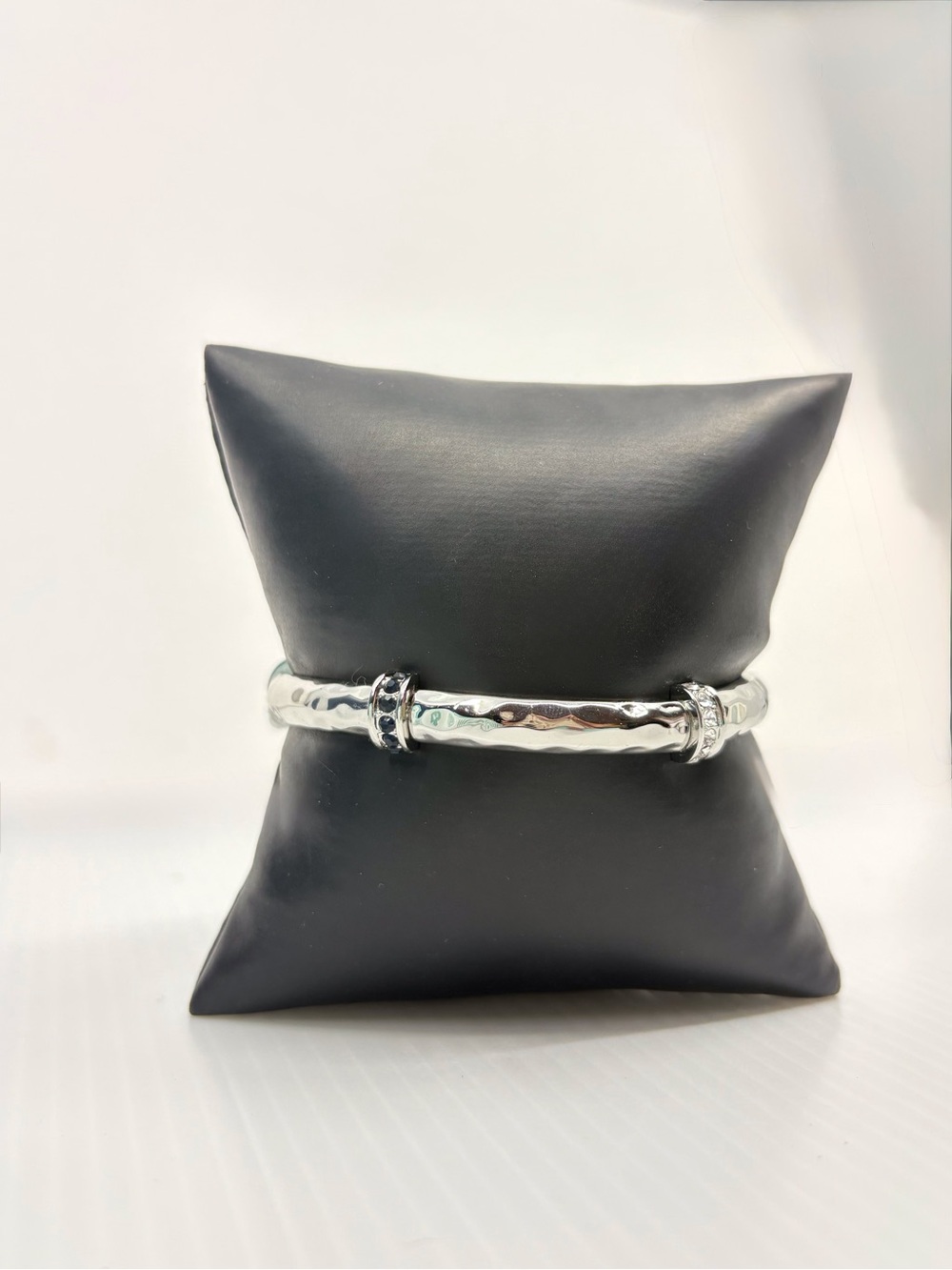 Park Lane Hammered Silver-Tone Bangle Bracelet